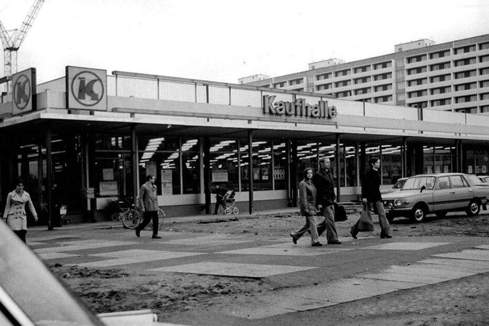 Die "Modrow-Kaufhalle" im Jahr 1975.