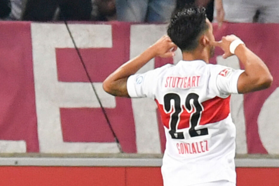 Feiert sein Tor: VfB-Stürmer Nicolas Gonzalez.
