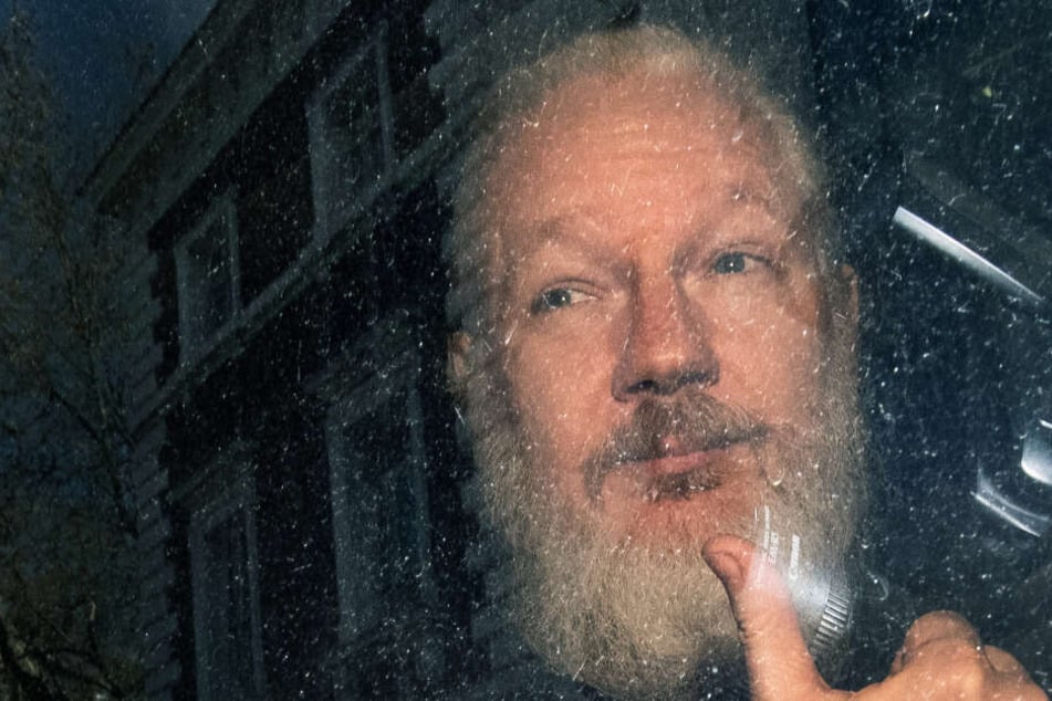 Julian Assange im April.