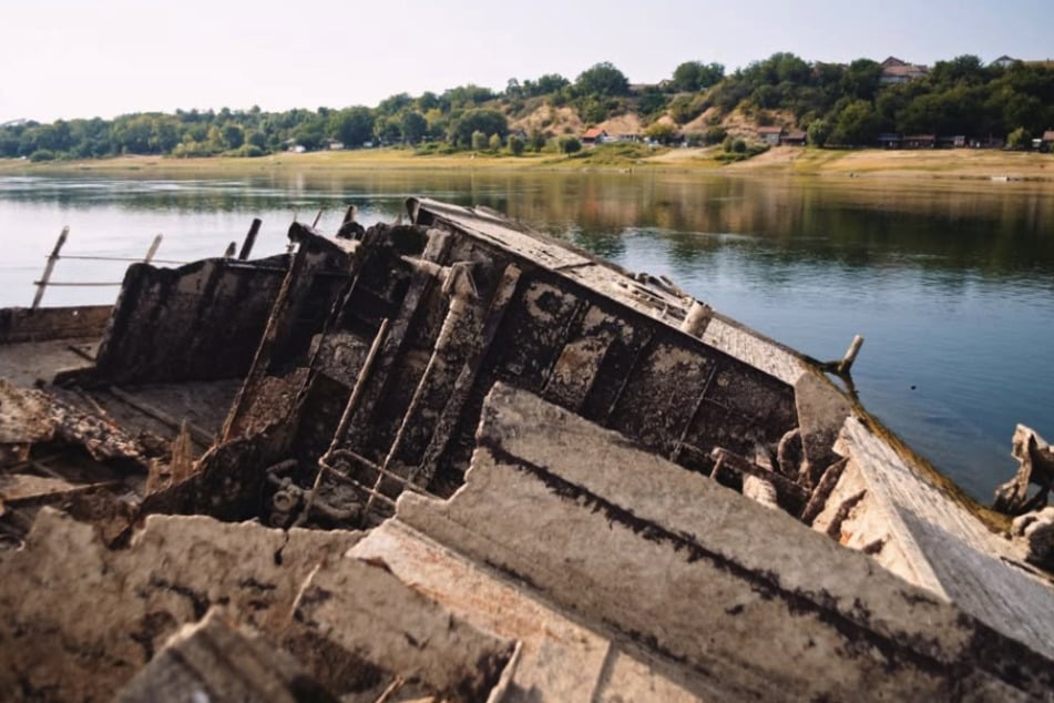 Die Donau liegt voller Schiffswracks. Manche sind alt. Andere sind dagegen neu hinzugekommen.