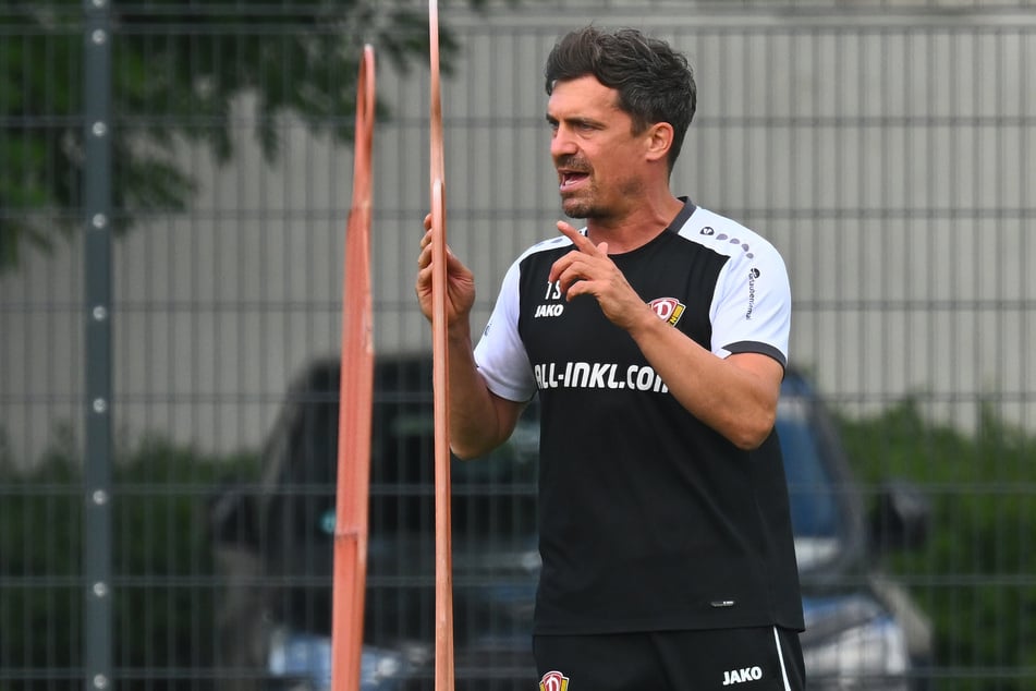 Arbeitet intensiv im Training, um die Fehler zu minimieren: SGD-Coach Thomas Stamm (42).