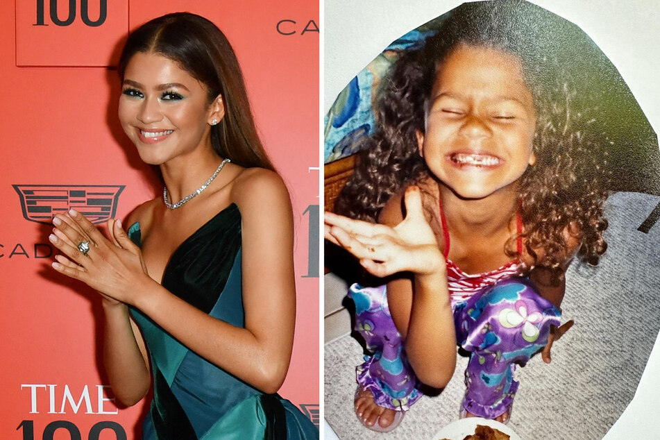 Zendaya shared an adorable throwback photo on Friday as she thanked fans for their birthday messages.