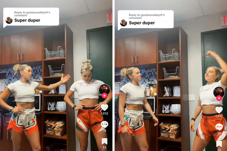 The Cavinder twins are thrilled to return to Miami for their final season of NCAA basketball eligibility and didn't hold back their excitement in a new viral TikTok