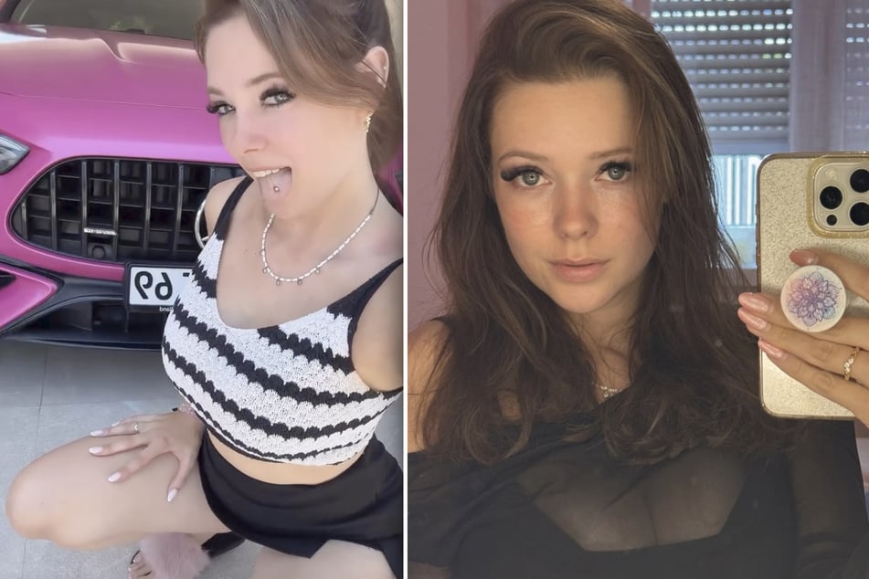 Anne Wünsche (34) zeigt ihr neues Glitzer-Mobil.