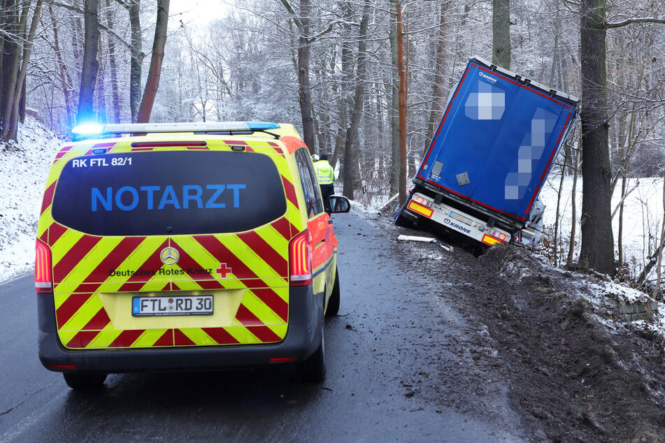 Auf der A192 zwischen Tharandt und Grumbach kam es am Montagmorgen zum Unfall.