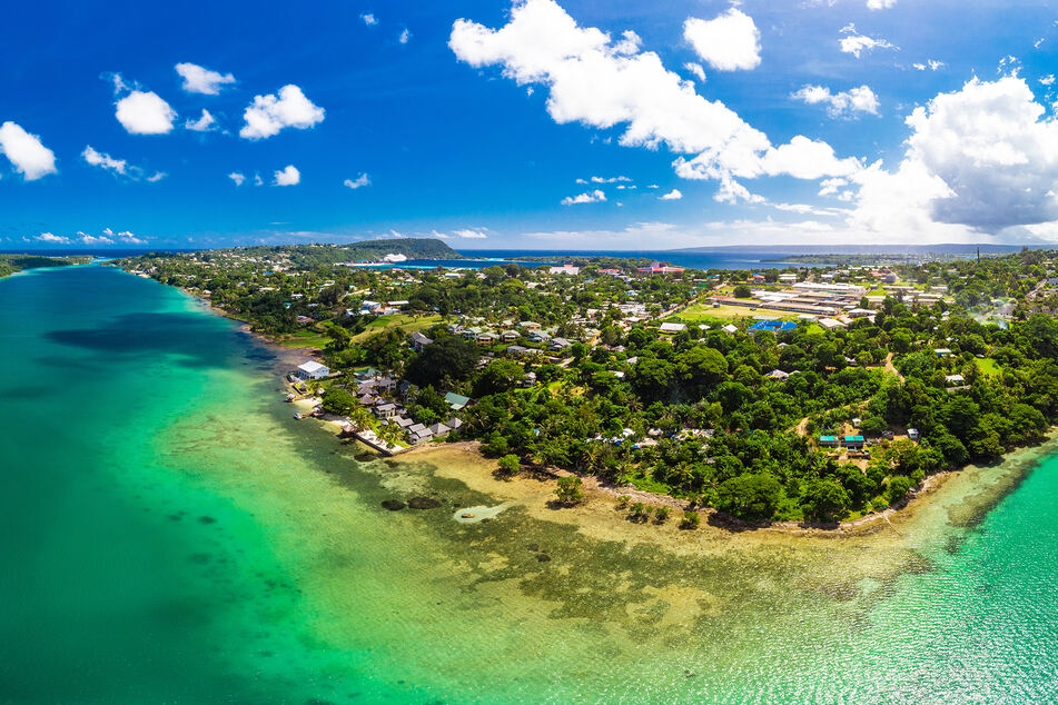 A holiday resort in Port Vila (Vanuatu).