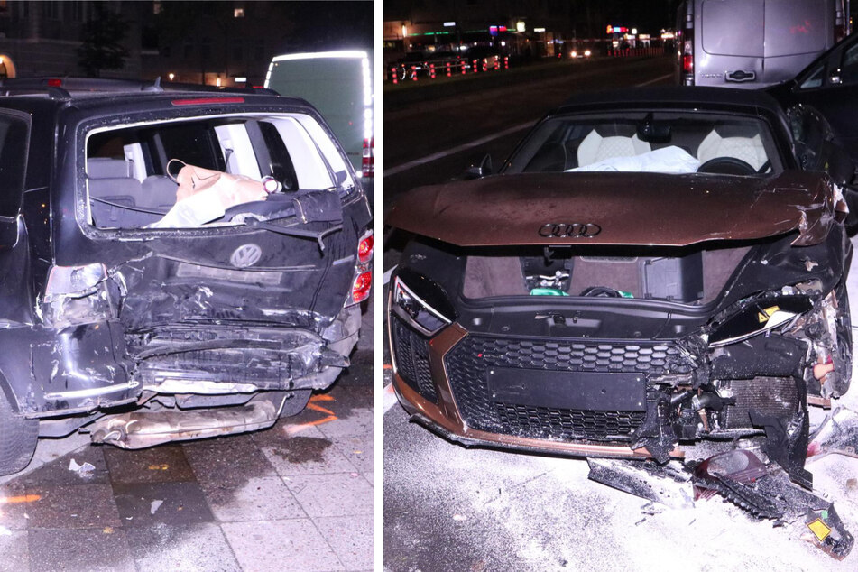 Horror-Crash mit vier Verletzten nach Raserei in Neukölln