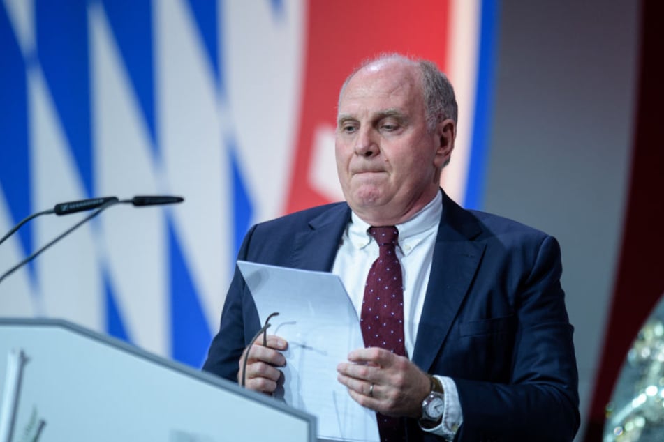 Uli Hoeneß bei der Jahreshauptversammlung 2018.