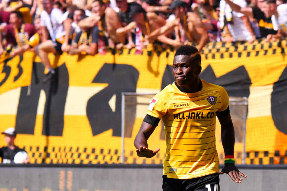 Für Dynamo Dresden traf Moussa Koné in 62 Einsätzen 23 Mal.