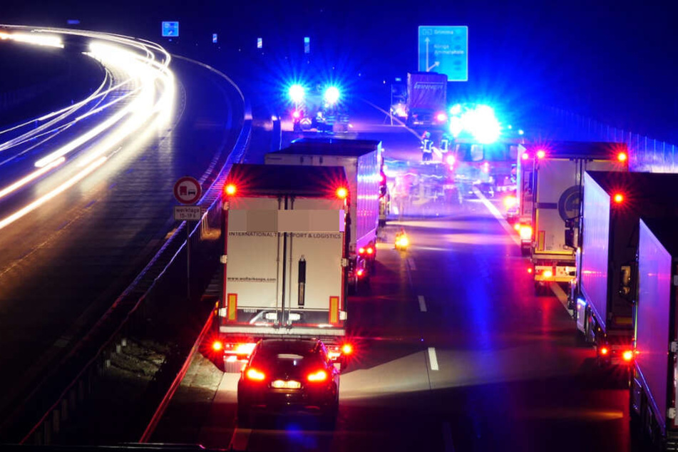Zwischen Naunhof und Klinga krachten ein Transporter und ein Laster zusammen.