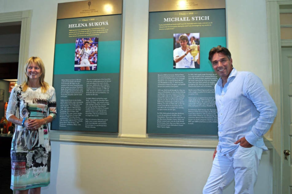 Helena Sukova und Michael Stich wurden in die Hall of Fame aufgenommen.