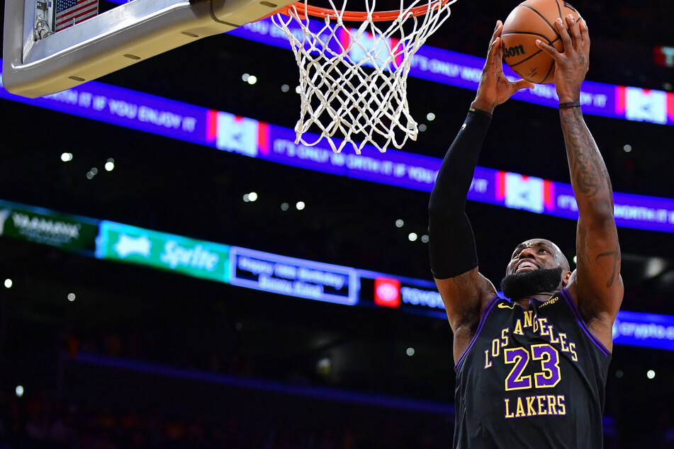 LeBron James makes more history as Lakers break Jazz in NBA in-season tournament