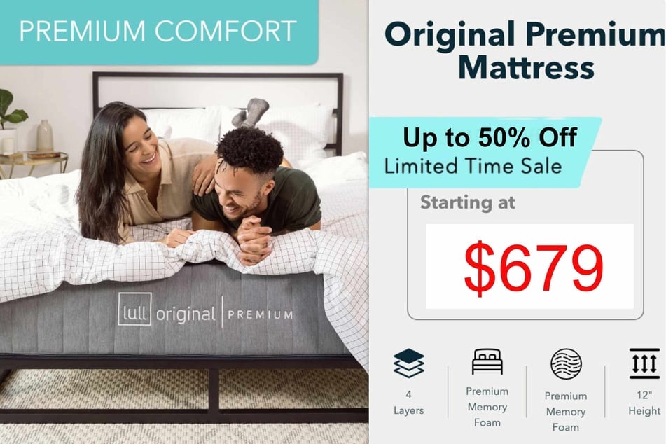 The Lull Original Premium Mattress is on sale now.