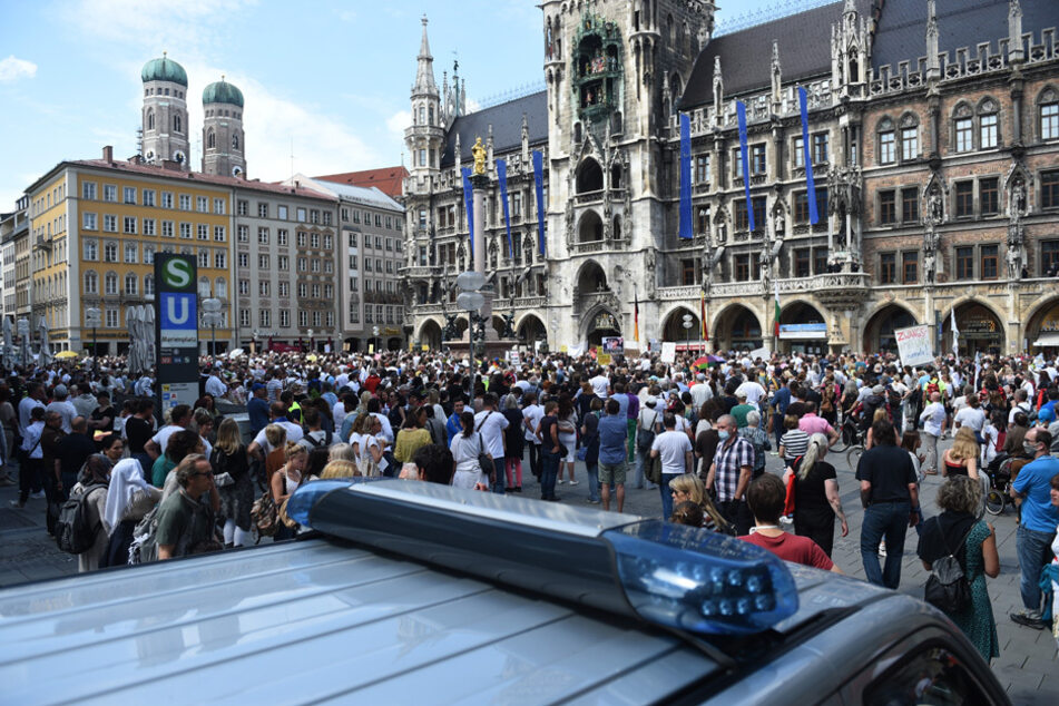 Bereits am vergangenen Wochenende lief eine Demo in München aus dem Ruder. (Archiv)