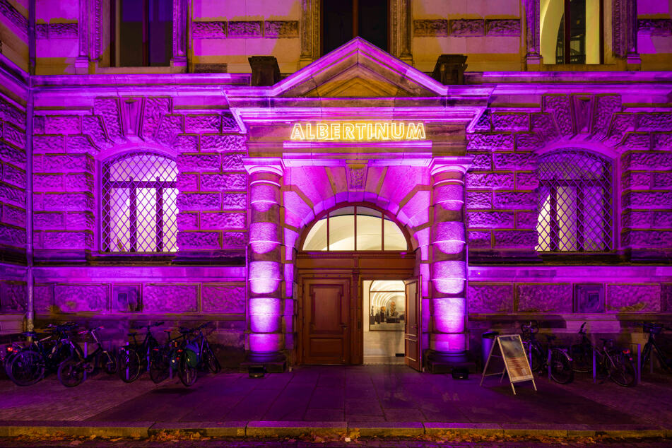 Mit der Aktion will das Dresdner Uniklinikum auf den Welt-Pankreaskrebstag aufmerksam machen.