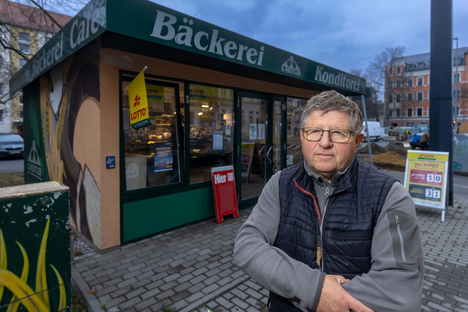 Bäckermeister Gerd Nestler (62) kann den sinnlosen Einbruch nicht nachvollziehen.