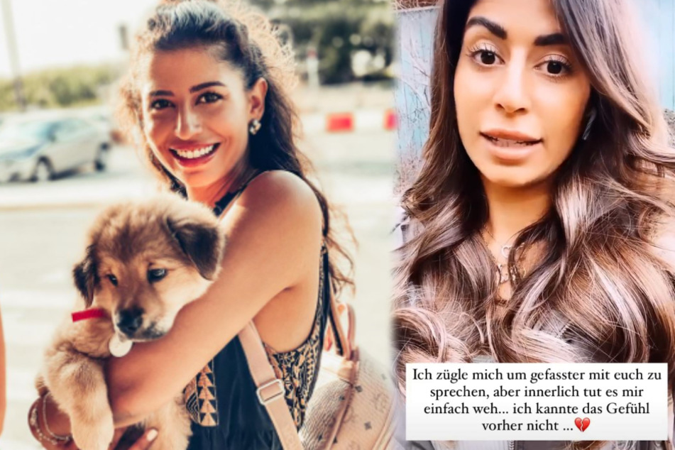Eva Benetatou (28) hat seit Ende August einen Welpen. (Fotomontage)