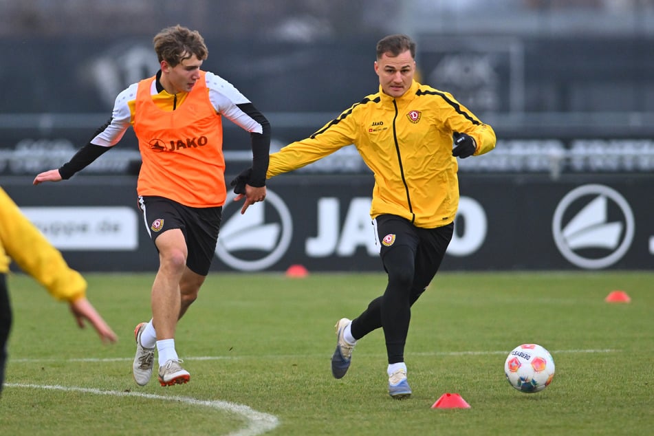 Friedrich Müller (l.) gehört nun fest zum Kader von Thomas Stamm.