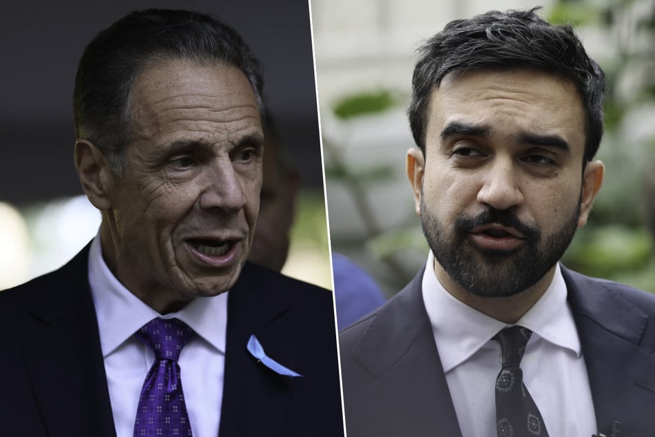 New York City mayoral frontrunner Zohran Mamdani (r.) has accused Andrew Cuomo of cozying up to Republican donors in an attempt to buy the election.