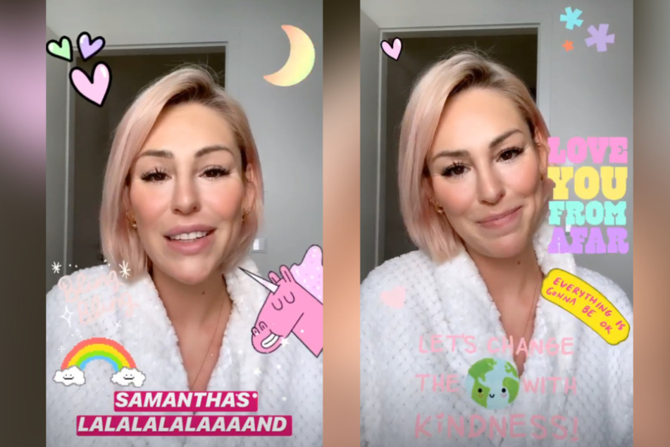 Auf Instagram ermuntert die Ex-Bachelor-Kandidatin ihre Fans.