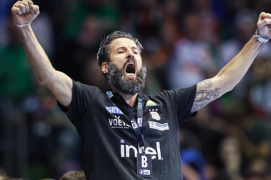 SCM-Coach Bennet Wiegert (44) hatte besonders in der zweiten Hälfte Grund für Jubel.