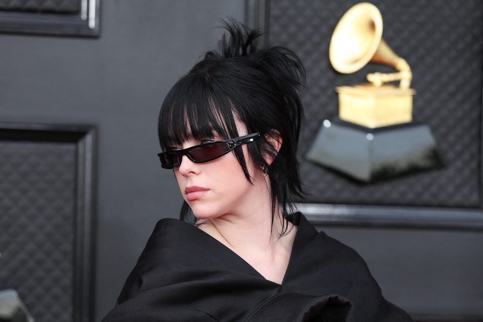 Billie EIlish at the 2022 Grammy Awards.