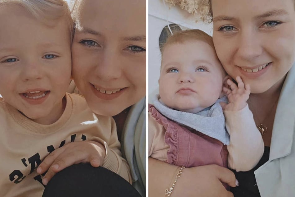 Alle drei Kinder haben ihre blauen Augen wohl von Mama Sarafina Wollny geerbt.