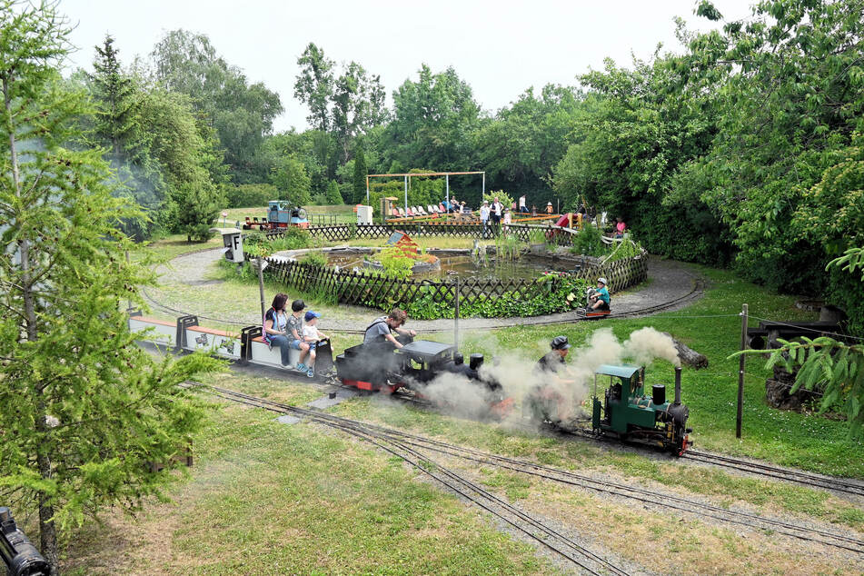 William Wagner und seine Mitstreiter von der IG Modellbahnpark Auenhain organisieren das Fest.