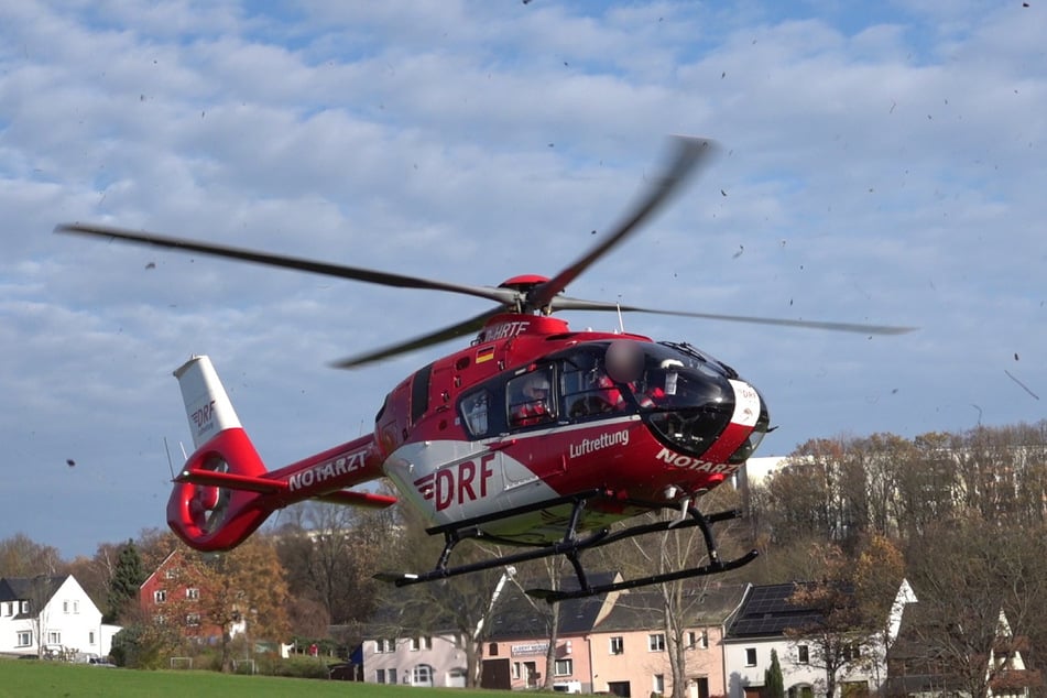 Ein Rettungshubschrauber kam zum Einsatz.