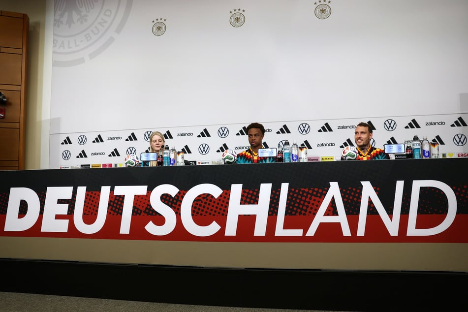 Die beiden RB Leipzig-Spieler standen am Mittwochabend Rede und Antwort.