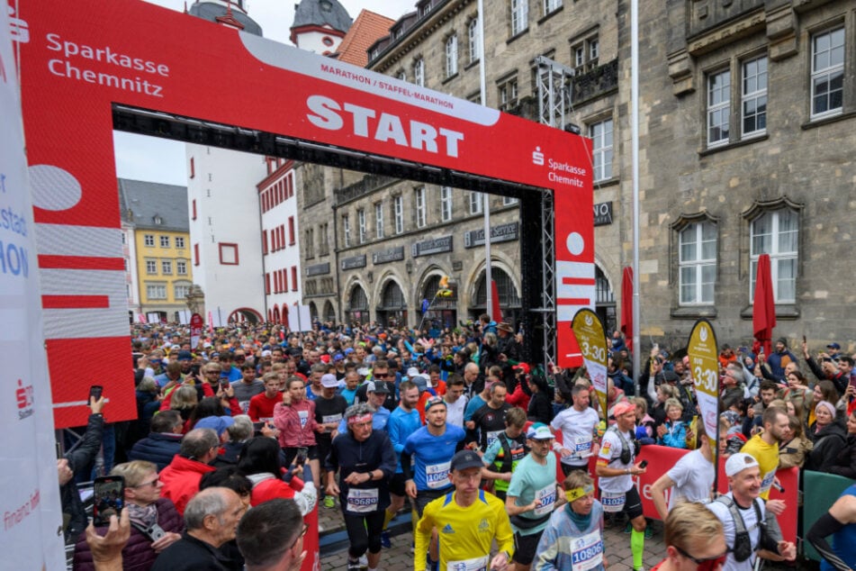 Um 9 Uhr gab es den Startschuss für den Marathon und den Staffel-Marathon.