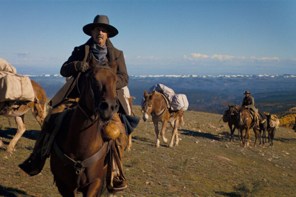 Kevin Costner plays Hayes Ellison, a marigold propositions horse trader, in Horizon.