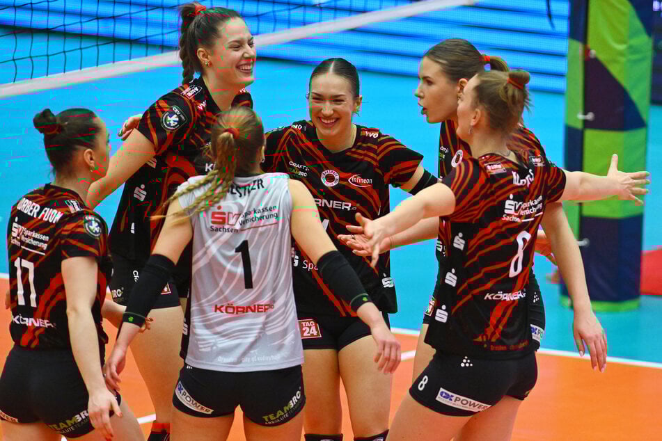 Die DSC-Mädels um Emma Grome (23) schneiden im Spielerinnen-Ranking fast durchgängig auf den Spitzen-Plätzen ab.