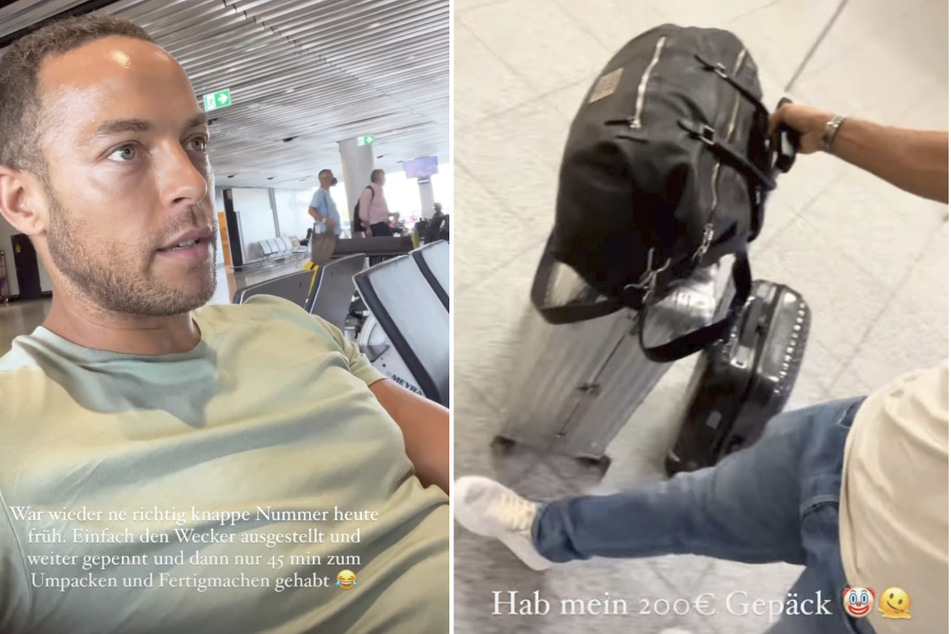 Für Andrej Mangold (35) wurde die Gepäckaufgabe zur teuren Erfahrung. (Fotomontage)