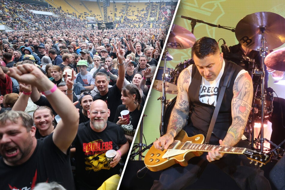 Dresden: Zwischen Punkrock, Regen und Jens Jeremies: Broilers verwandeln Dynamo-Stadion in Tollhaus