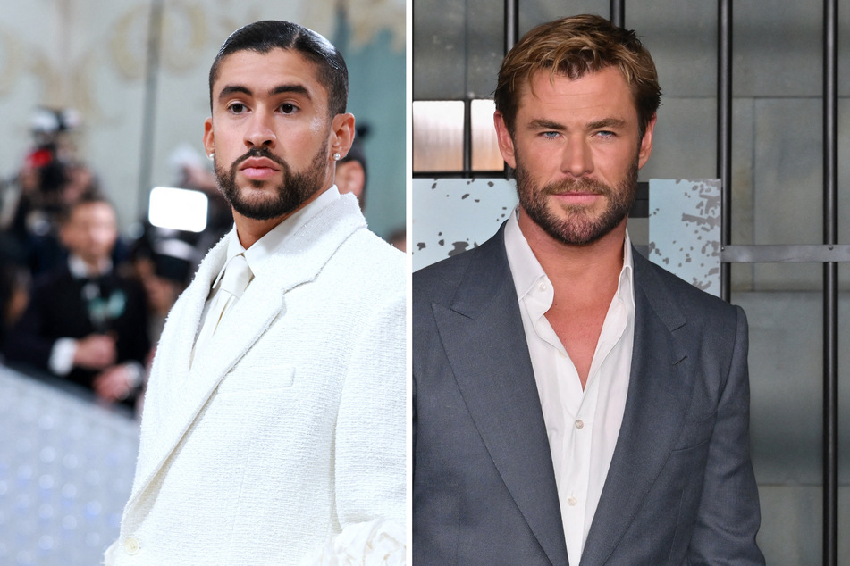 Rapper Bad Bunny (l.) and Marvel star Chris Hemsworth will also serve as co-chairs for the 2024 Met Gala.