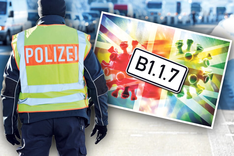 Staus an den Grenzübergängen zwischen Tschechien und Deutschland. Was bescheren uns die neuen Virusvarianten noch alles? Klar ist: Die Ansteckungen mit der britischen Mutation nehmen zu. (Bildmontage)