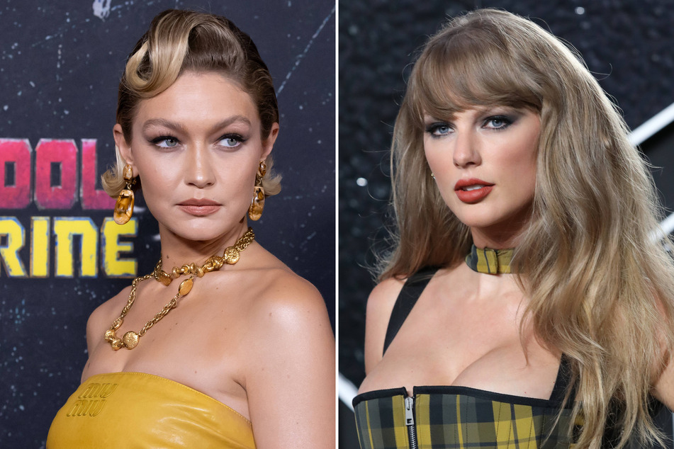 Taylor Swift (r.) leveled up the classic LBD while joining Gigi Hadid for a fashionable girls' night out in the Big Apple on Tuesday.