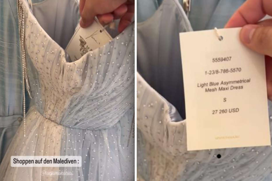 Für schlappe 27.000 Dollar sucht dieses extravagante Ballkleid einen neuen Besitzer.