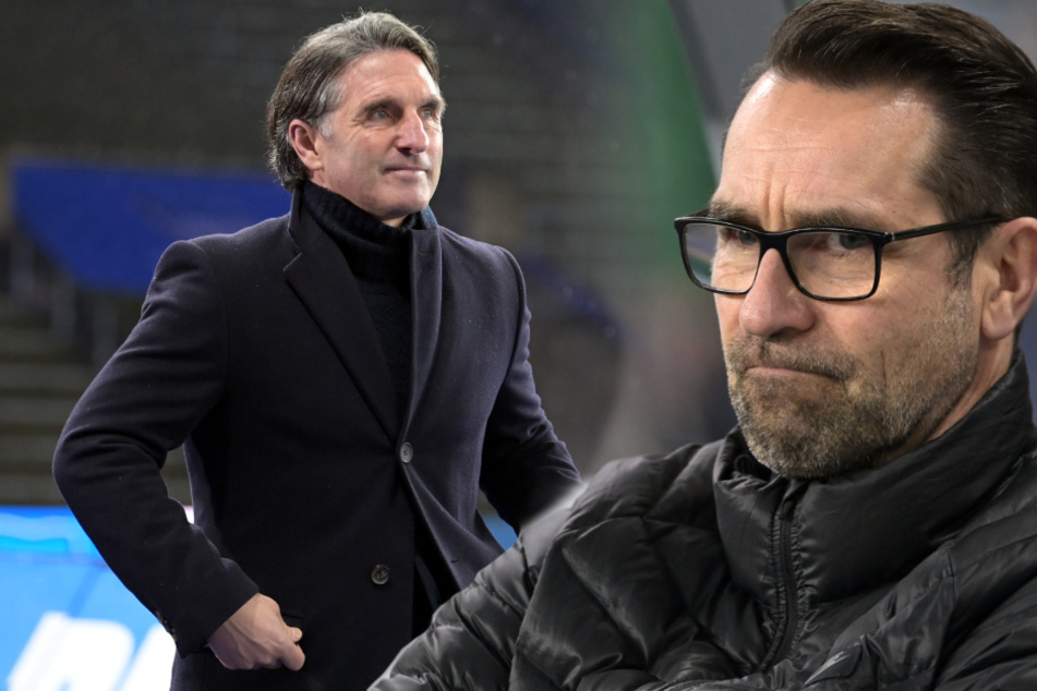 Der Druck auf Michael Preetz (r.) und Bruno Labbadia wächst.