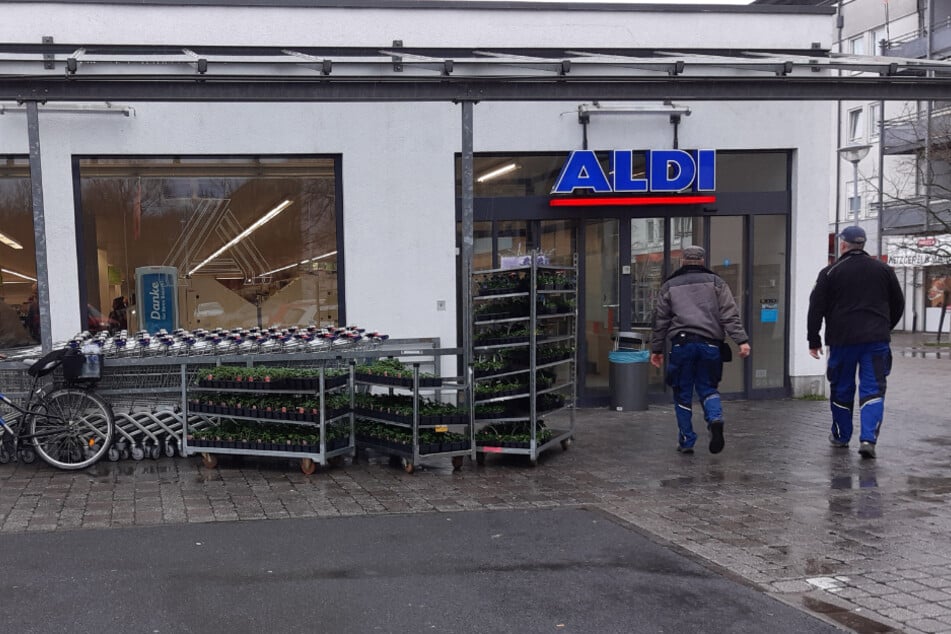 Betroffen war unter anderem die ALDI-Filiale in der Holzhäuser Straße in Stötteritz.