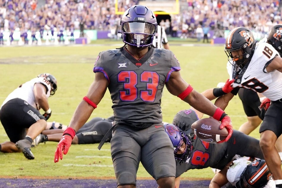 TCU's Kendre Miller scored a game winning touchdown run against the Oklahoma State Cowboys in a double-overtime conference matchup during Week 7 of the college football season.
