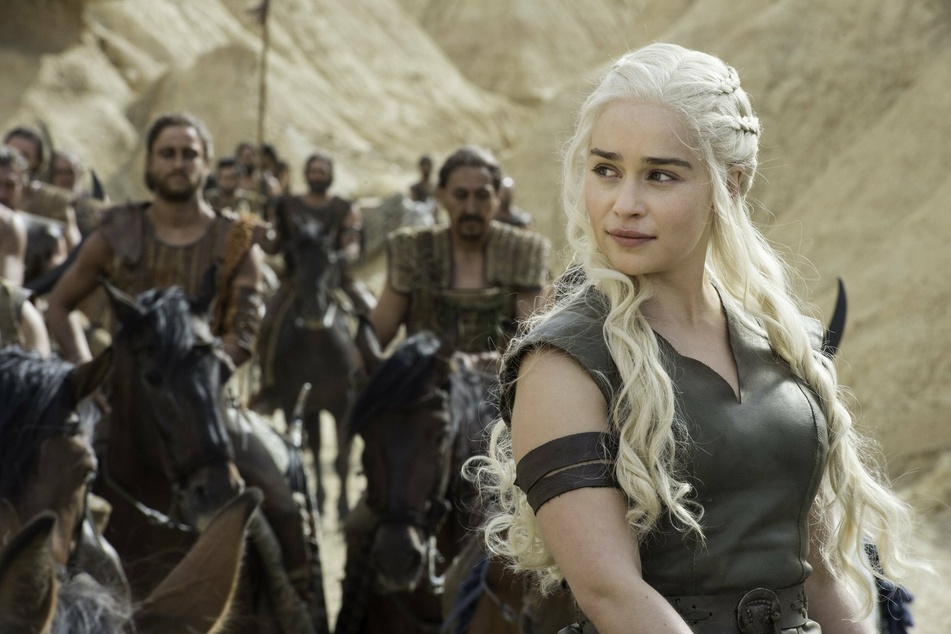 Emilia Clarke as Daenerys Targaryen in Game of Thrones.