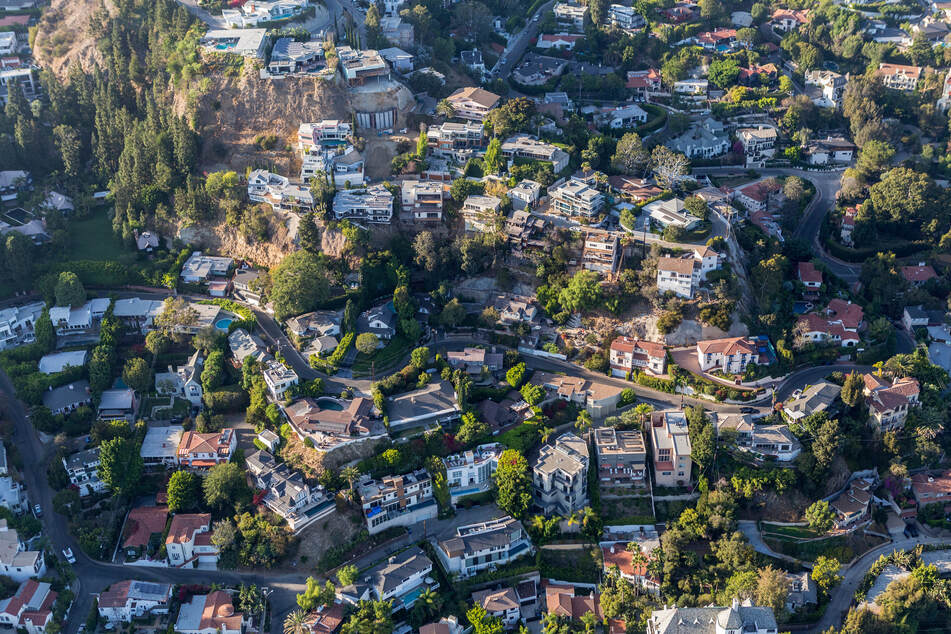 Jovanovics Grundstück hat den besten Blick auf die Los Angeles Hills. (Symbolfoto)