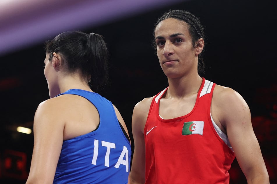 Italy's Angela Carini (l.) refused to acknowledge Algeria's Imane Khelif after their Paris Olympics bout.