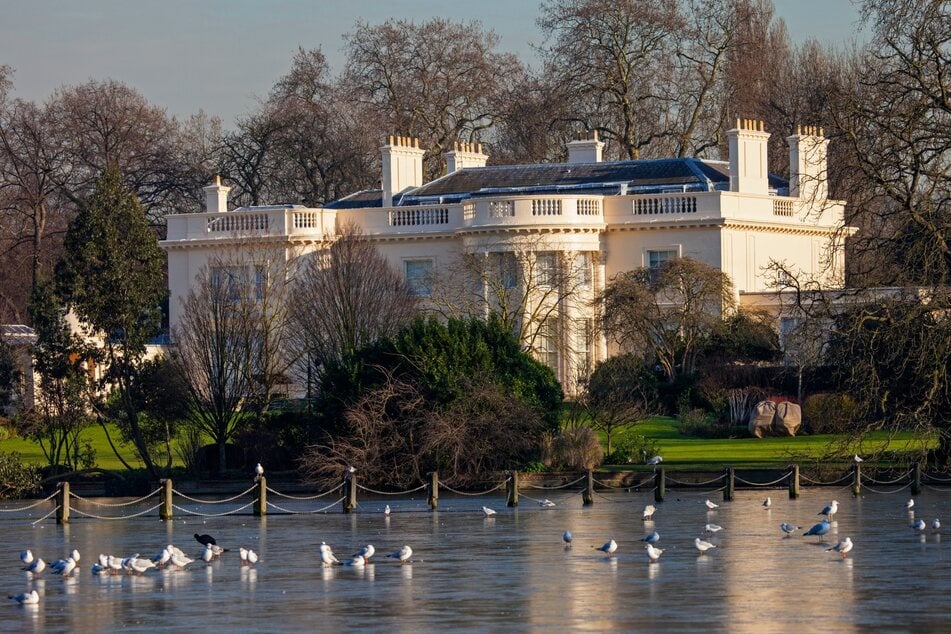 Blick auf das Herrenhaus "The Holme" im Regent's Park, London.