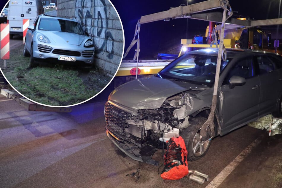 Dem Unfall zwischen dem Porsche und dem Audi ging ein gescheitertes Überholmanöver voraus.