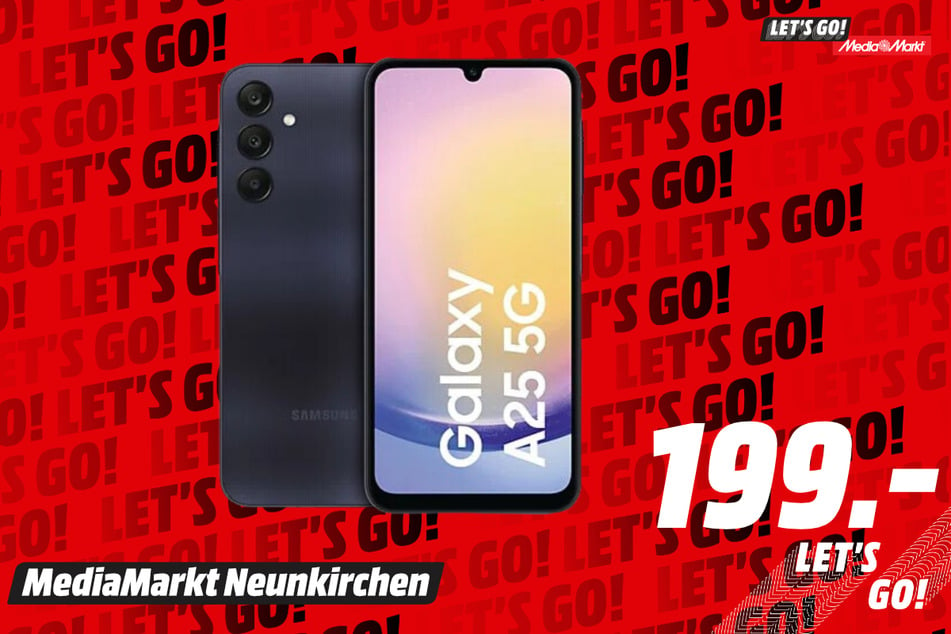 Samsung Galaxy A25 5G für 199 Euro.