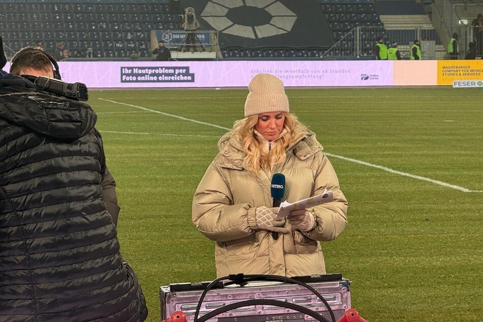 Anna Kraft (40) wird das Spiel heute bei Nitro moderieren.