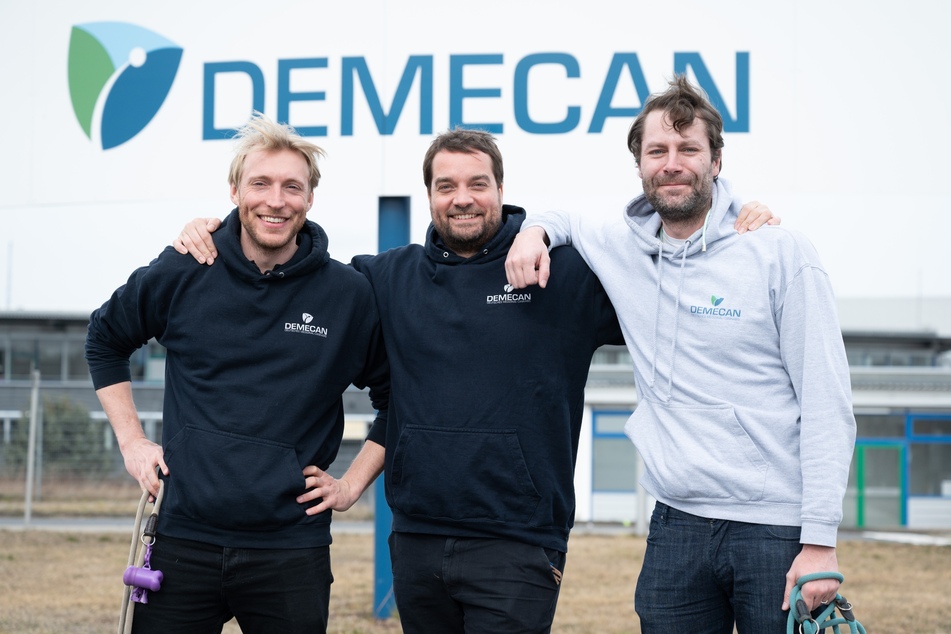 Die Chefs von Demecan, Constantin von der Groeben, Cornelius Maurer und Dr. Adrian Fischer (von links nach rechts) sind zuversichtlich, dass ihr Produkt vielen Menschen helfen kann.